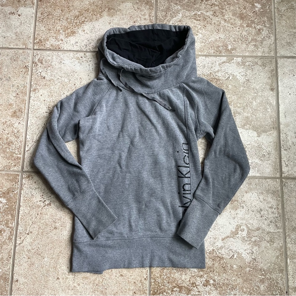 Calvin Klein Grey Hoodie Sweater